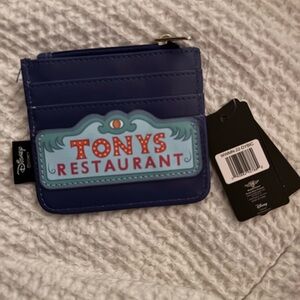 NWT Buckle Down Zip Cardholder - Lady & Tramp Disney Blue Loungefly
